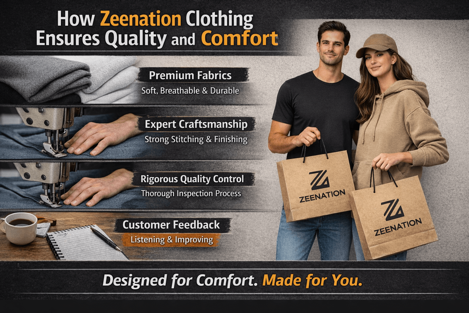 How Zeenation Clothing Ensures Quality and Comfort